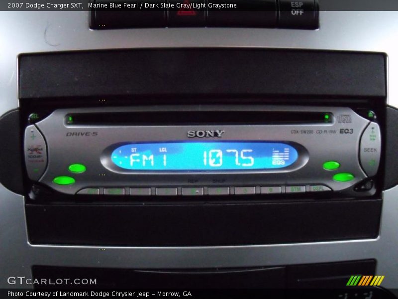 Marine Blue Pearl / Dark Slate Gray/Light Graystone 2007 Dodge Charger SXT