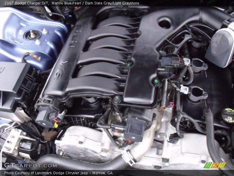 Marine Blue Pearl / Dark Slate Gray/Light Graystone 2007 Dodge Charger SXT