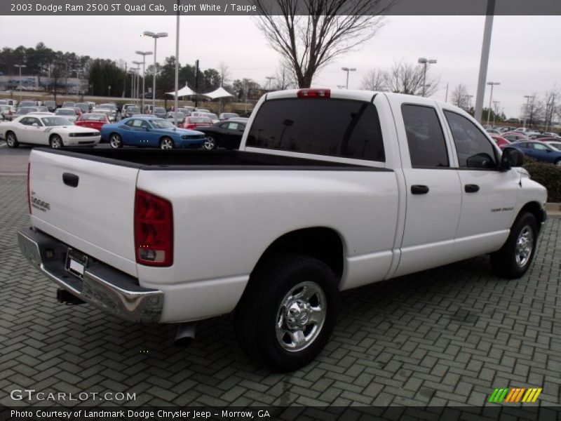 Bright White / Taupe 2003 Dodge Ram 2500 ST Quad Cab