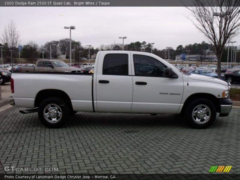 Bright White / Taupe 2003 Dodge Ram 2500 ST Quad Cab