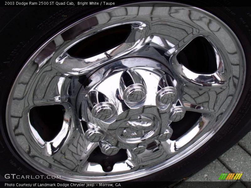 Bright White / Taupe 2003 Dodge Ram 2500 ST Quad Cab