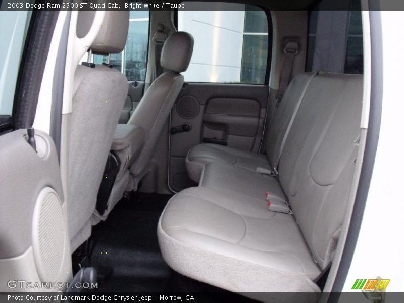 Bright White / Taupe 2003 Dodge Ram 2500 ST Quad Cab