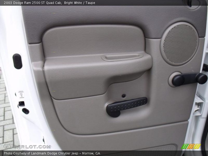Bright White / Taupe 2003 Dodge Ram 2500 ST Quad Cab