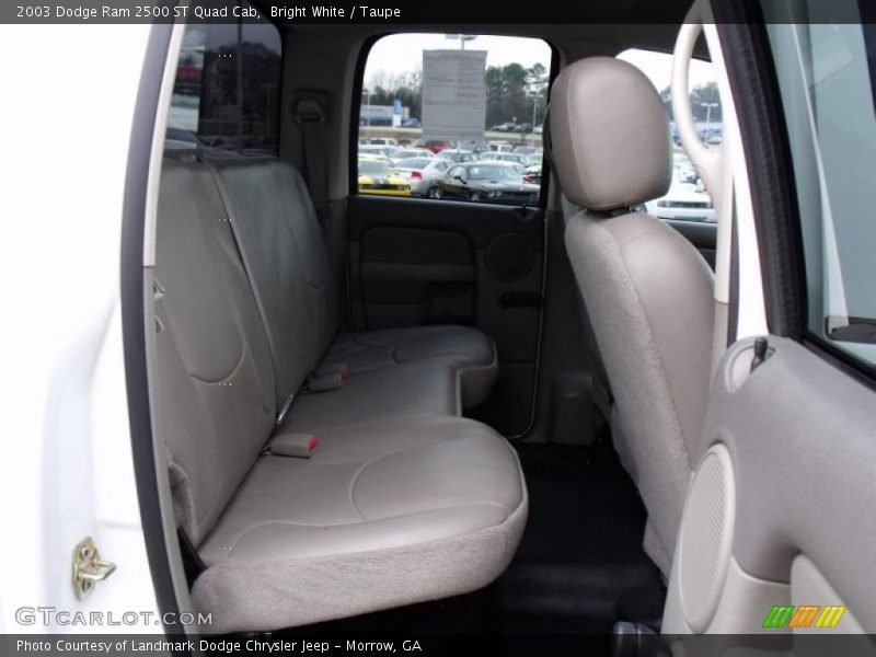 Bright White / Taupe 2003 Dodge Ram 2500 ST Quad Cab