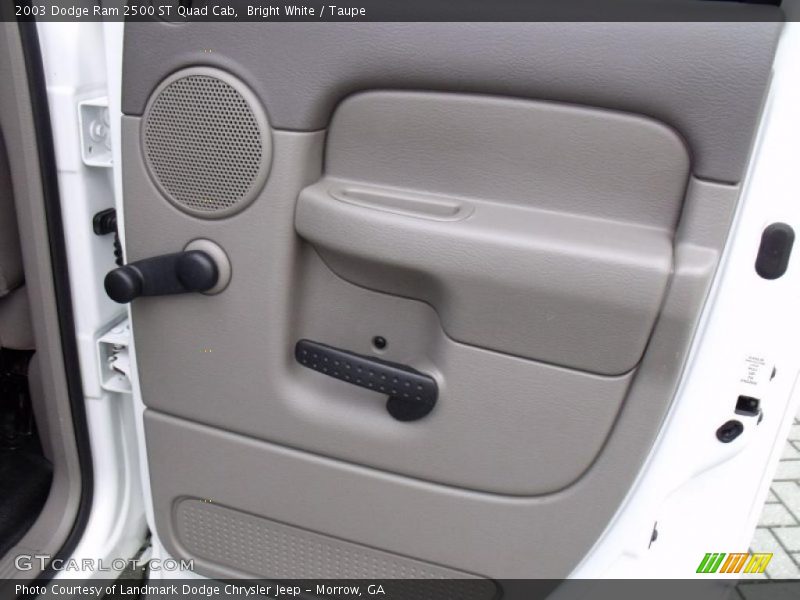 Bright White / Taupe 2003 Dodge Ram 2500 ST Quad Cab