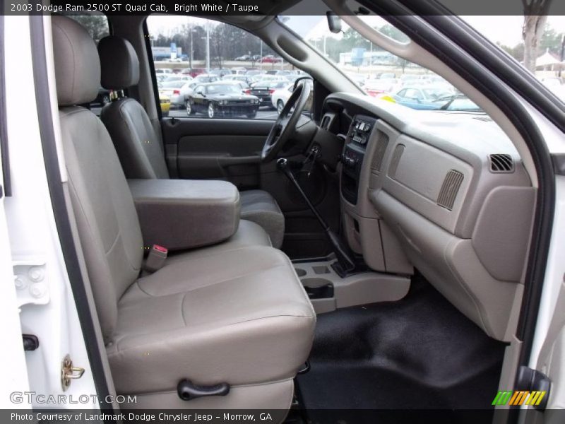Bright White / Taupe 2003 Dodge Ram 2500 ST Quad Cab