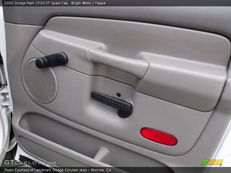 Bright White / Taupe 2003 Dodge Ram 2500 ST Quad Cab