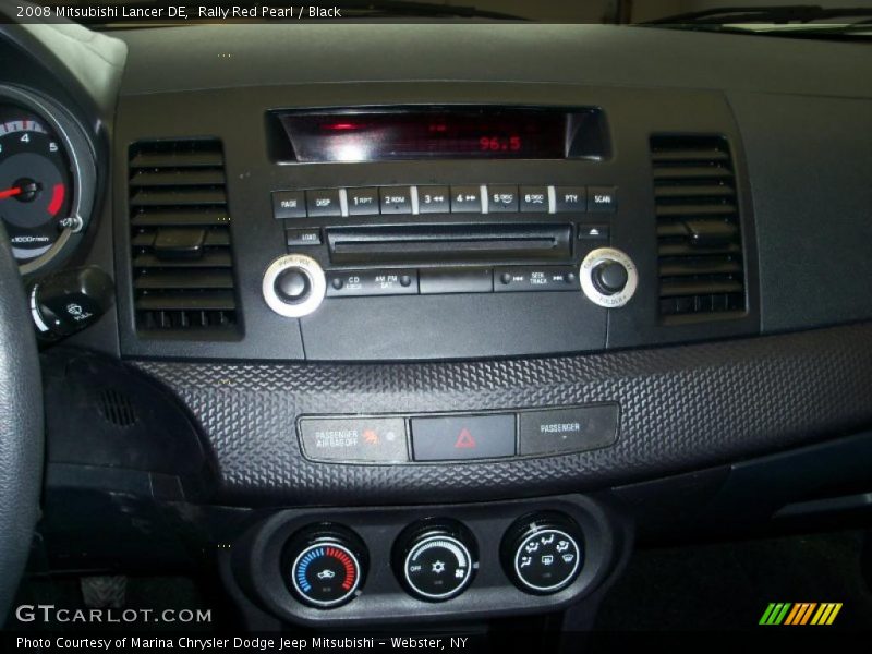 Rally Red Pearl / Black 2008 Mitsubishi Lancer DE