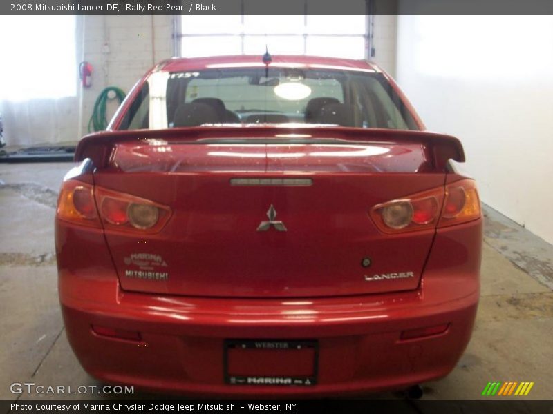 Rally Red Pearl / Black 2008 Mitsubishi Lancer DE