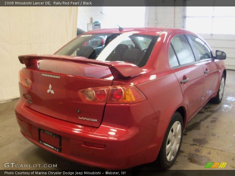 Rally Red Pearl / Black 2008 Mitsubishi Lancer DE