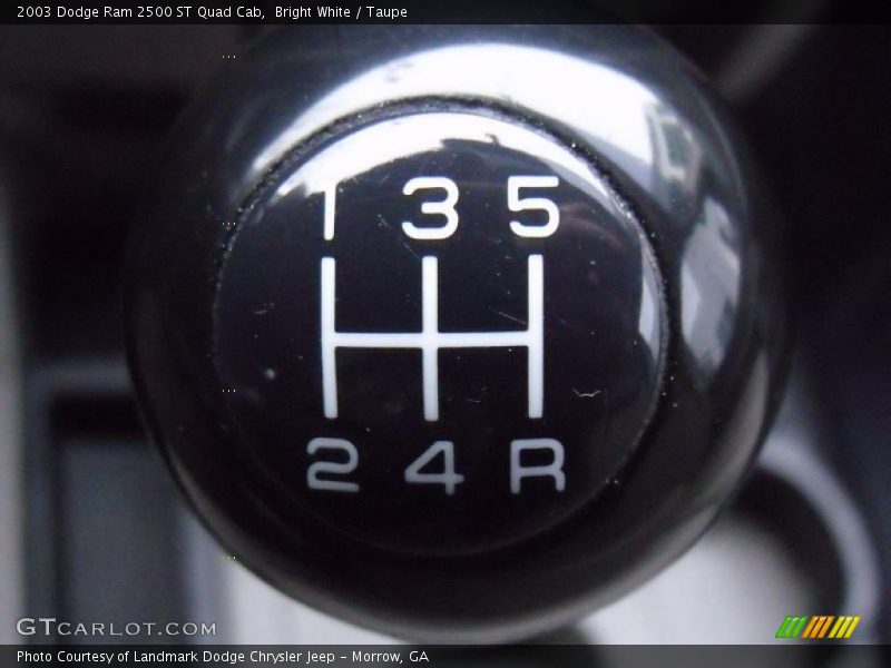 Bright White / Taupe 2003 Dodge Ram 2500 ST Quad Cab