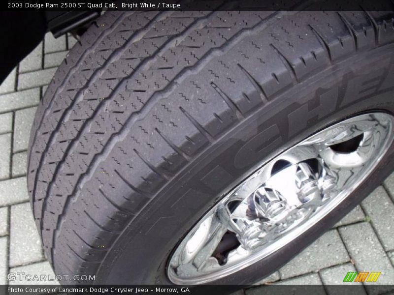 Bright White / Taupe 2003 Dodge Ram 2500 ST Quad Cab