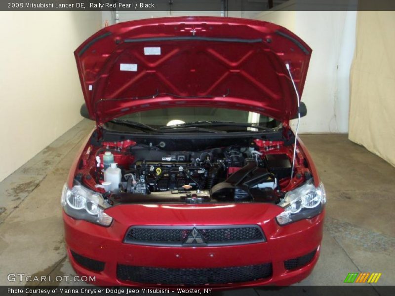 Rally Red Pearl / Black 2008 Mitsubishi Lancer DE
