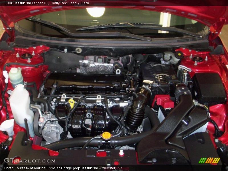 Rally Red Pearl / Black 2008 Mitsubishi Lancer DE