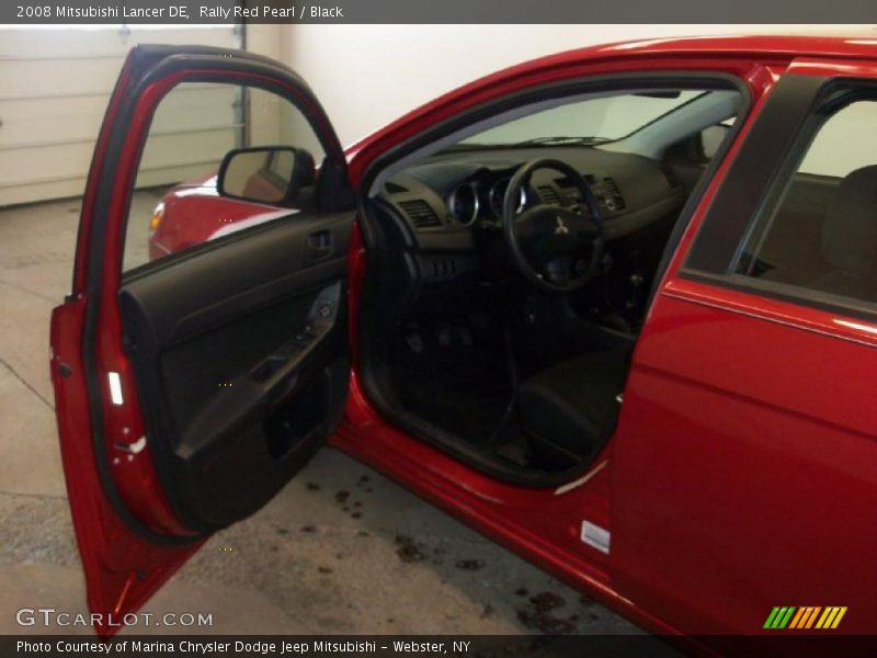 Rally Red Pearl / Black 2008 Mitsubishi Lancer DE