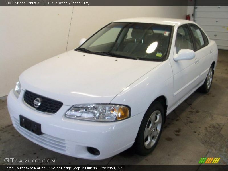 Cloud White / Stone Gray 2003 Nissan Sentra GXE