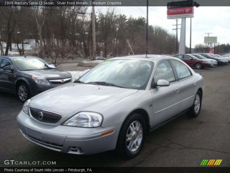 Silver Frost Metallic / Medium Graphite 2005 Mercury Sable LS Sedan