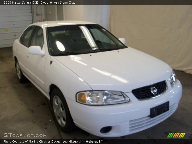 Cloud White / Stone Gray 2003 Nissan Sentra GXE