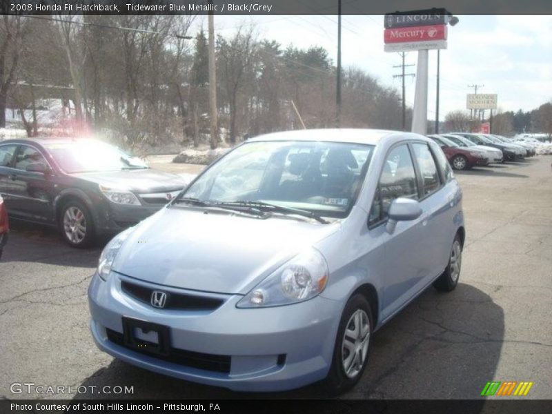 Tidewater Blue Metallic / Black/Grey 2008 Honda Fit Hatchback
