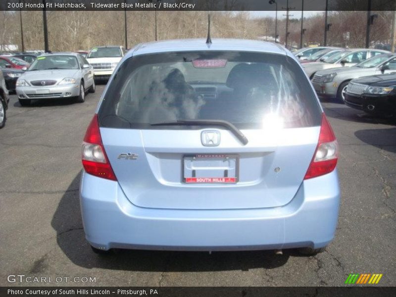 Tidewater Blue Metallic / Black/Grey 2008 Honda Fit Hatchback