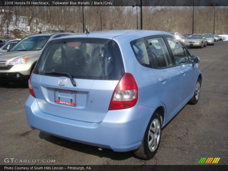 Tidewater Blue Metallic / Black/Grey 2008 Honda Fit Hatchback