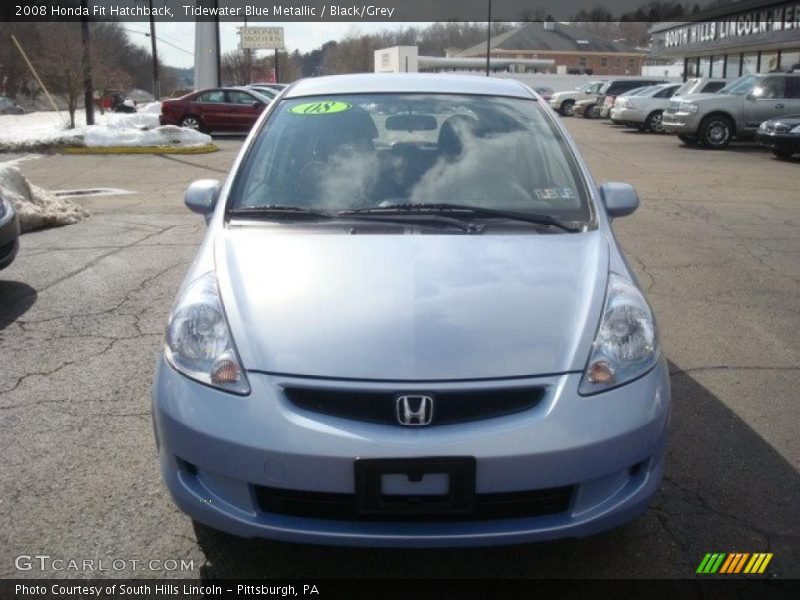 Tidewater Blue Metallic / Black/Grey 2008 Honda Fit Hatchback