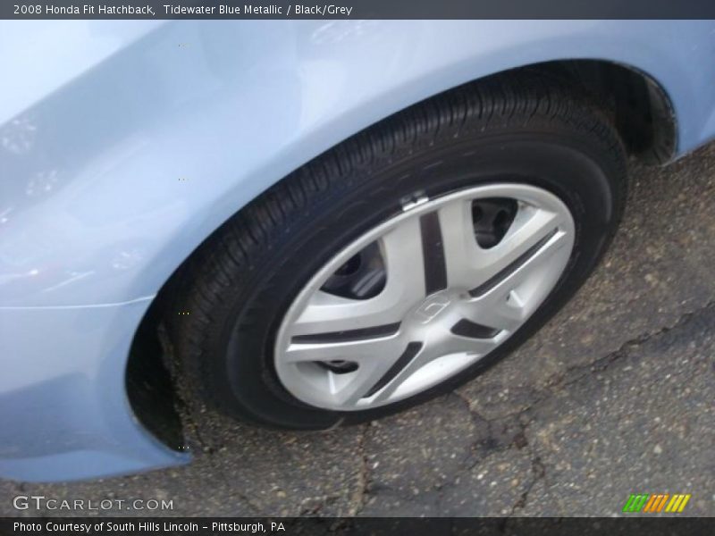 Tidewater Blue Metallic / Black/Grey 2008 Honda Fit Hatchback