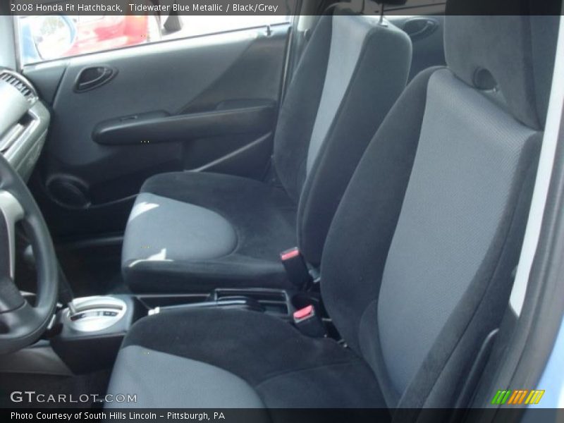 Tidewater Blue Metallic / Black/Grey 2008 Honda Fit Hatchback