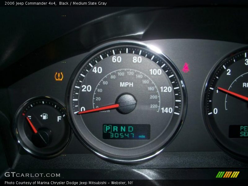 Black / Medium Slate Gray 2006 Jeep Commander 4x4