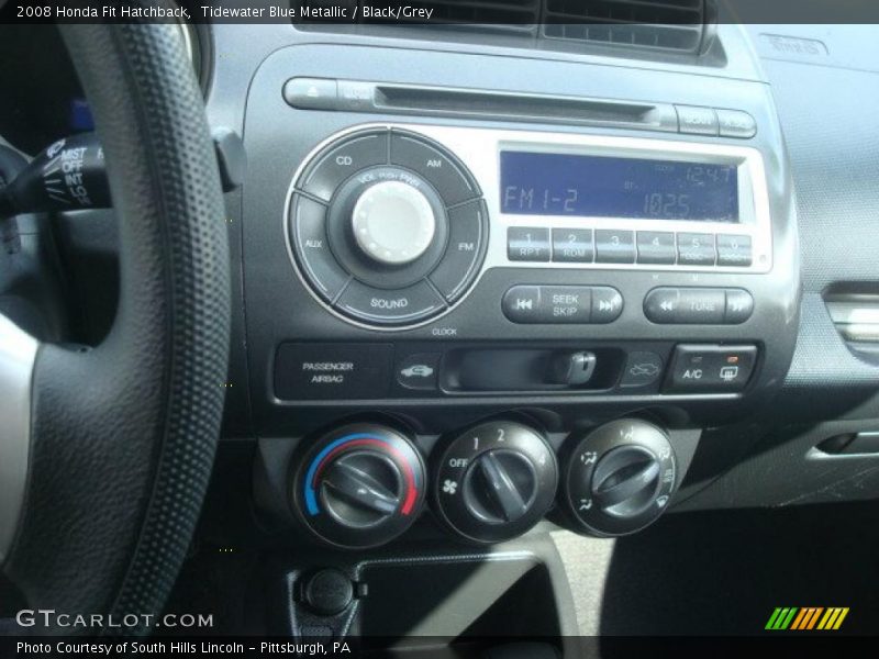 Tidewater Blue Metallic / Black/Grey 2008 Honda Fit Hatchback