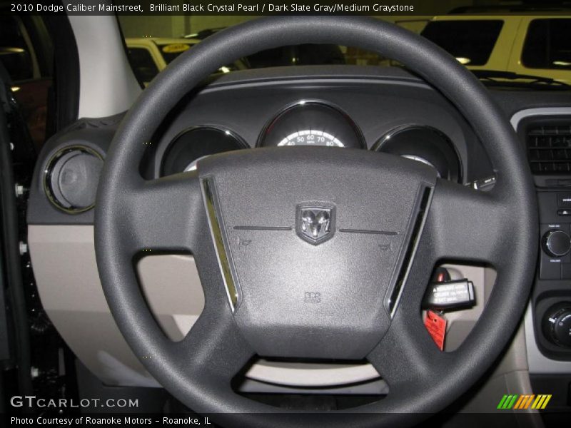 Brilliant Black Crystal Pearl / Dark Slate Gray/Medium Graystone 2010 Dodge Caliber Mainstreet