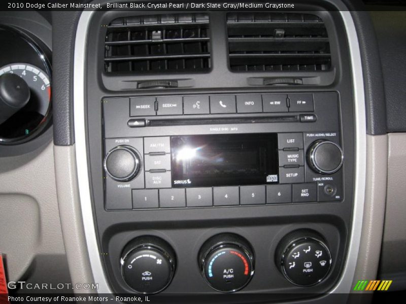 Brilliant Black Crystal Pearl / Dark Slate Gray/Medium Graystone 2010 Dodge Caliber Mainstreet