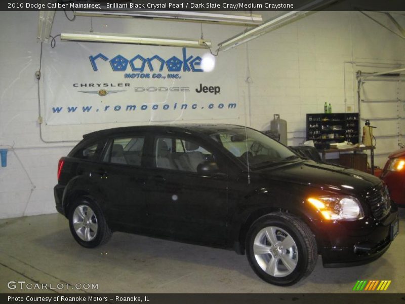 Brilliant Black Crystal Pearl / Dark Slate Gray/Medium Graystone 2010 Dodge Caliber Mainstreet