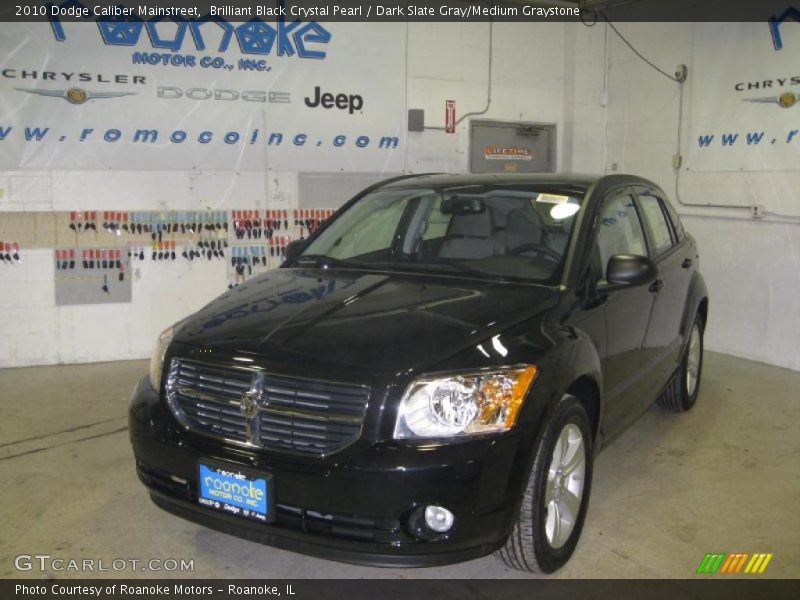 Brilliant Black Crystal Pearl / Dark Slate Gray/Medium Graystone 2010 Dodge Caliber Mainstreet