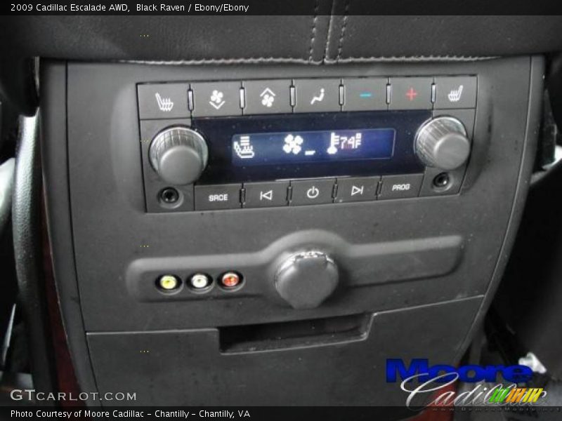 Black Raven / Ebony/Ebony 2009 Cadillac Escalade AWD