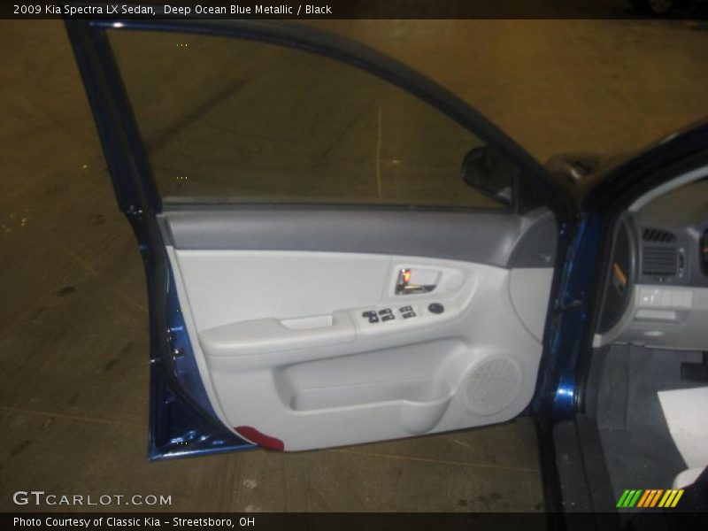 Deep Ocean Blue Metallic / Black 2009 Kia Spectra LX Sedan