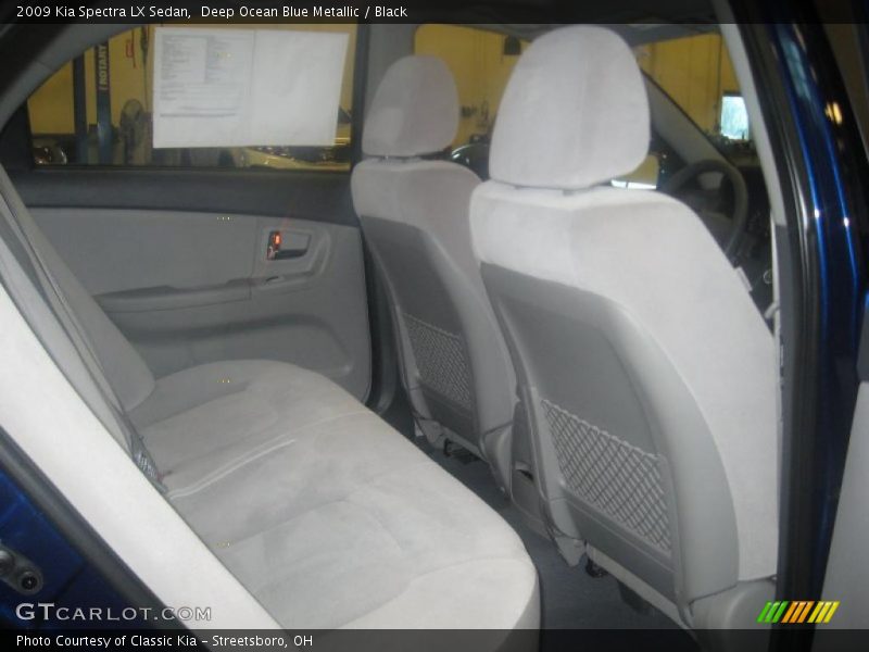 Deep Ocean Blue Metallic / Black 2009 Kia Spectra LX Sedan