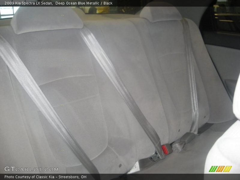 Deep Ocean Blue Metallic / Black 2009 Kia Spectra LX Sedan