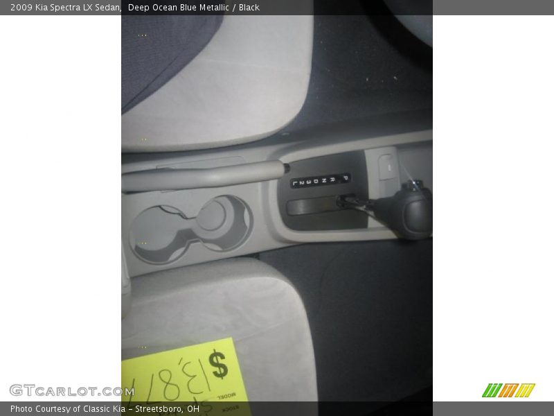 Deep Ocean Blue Metallic / Black 2009 Kia Spectra LX Sedan