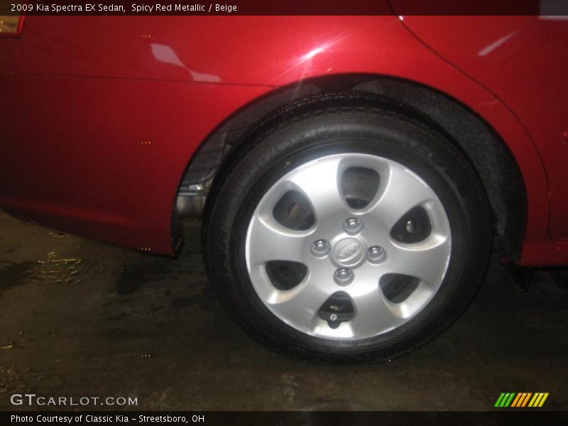 Spicy Red Metallic / Beige 2009 Kia Spectra EX Sedan