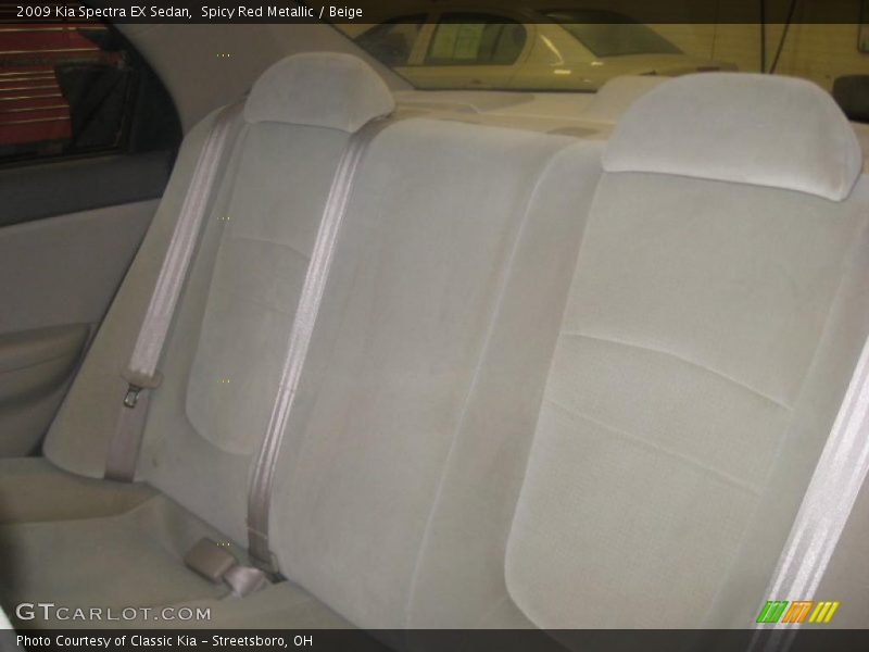 Spicy Red Metallic / Beige 2009 Kia Spectra EX Sedan