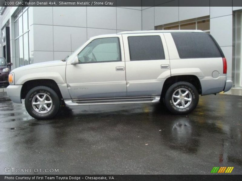 Silvermist Metallic / Stone Gray 2000 GMC Yukon Denali 4x4