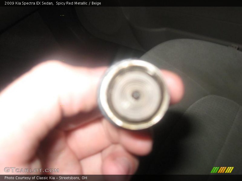 Spicy Red Metallic / Beige 2009 Kia Spectra EX Sedan
