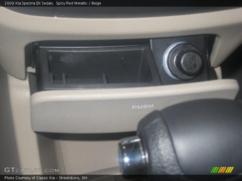 Spicy Red Metallic / Beige 2009 Kia Spectra EX Sedan