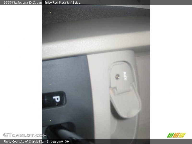 Spicy Red Metallic / Beige 2009 Kia Spectra EX Sedan