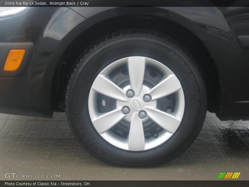 Midnight Black / Gray 2009 Kia Rio LX Sedan