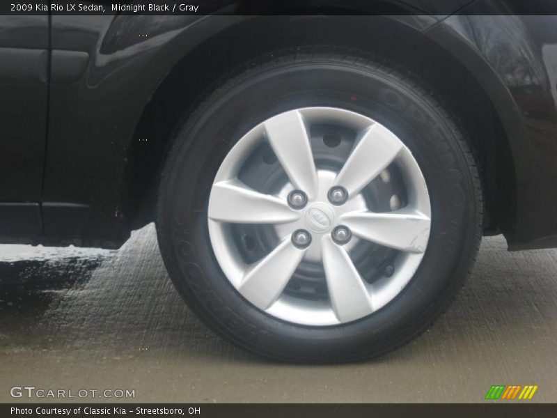 Midnight Black / Gray 2009 Kia Rio LX Sedan