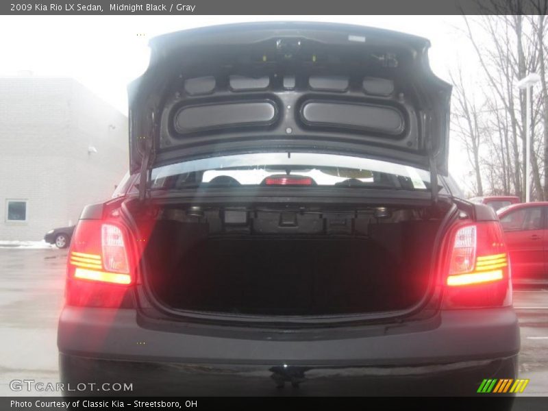 Midnight Black / Gray 2009 Kia Rio LX Sedan