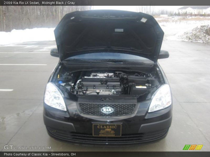 Midnight Black / Gray 2009 Kia Rio LX Sedan
