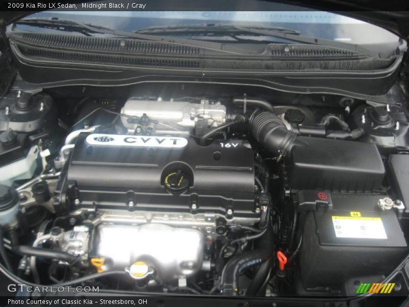 Midnight Black / Gray 2009 Kia Rio LX Sedan